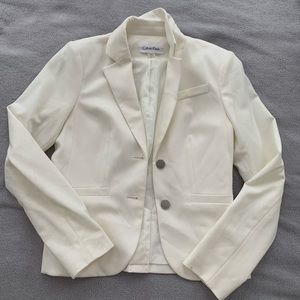 Calvin Klein white blazer